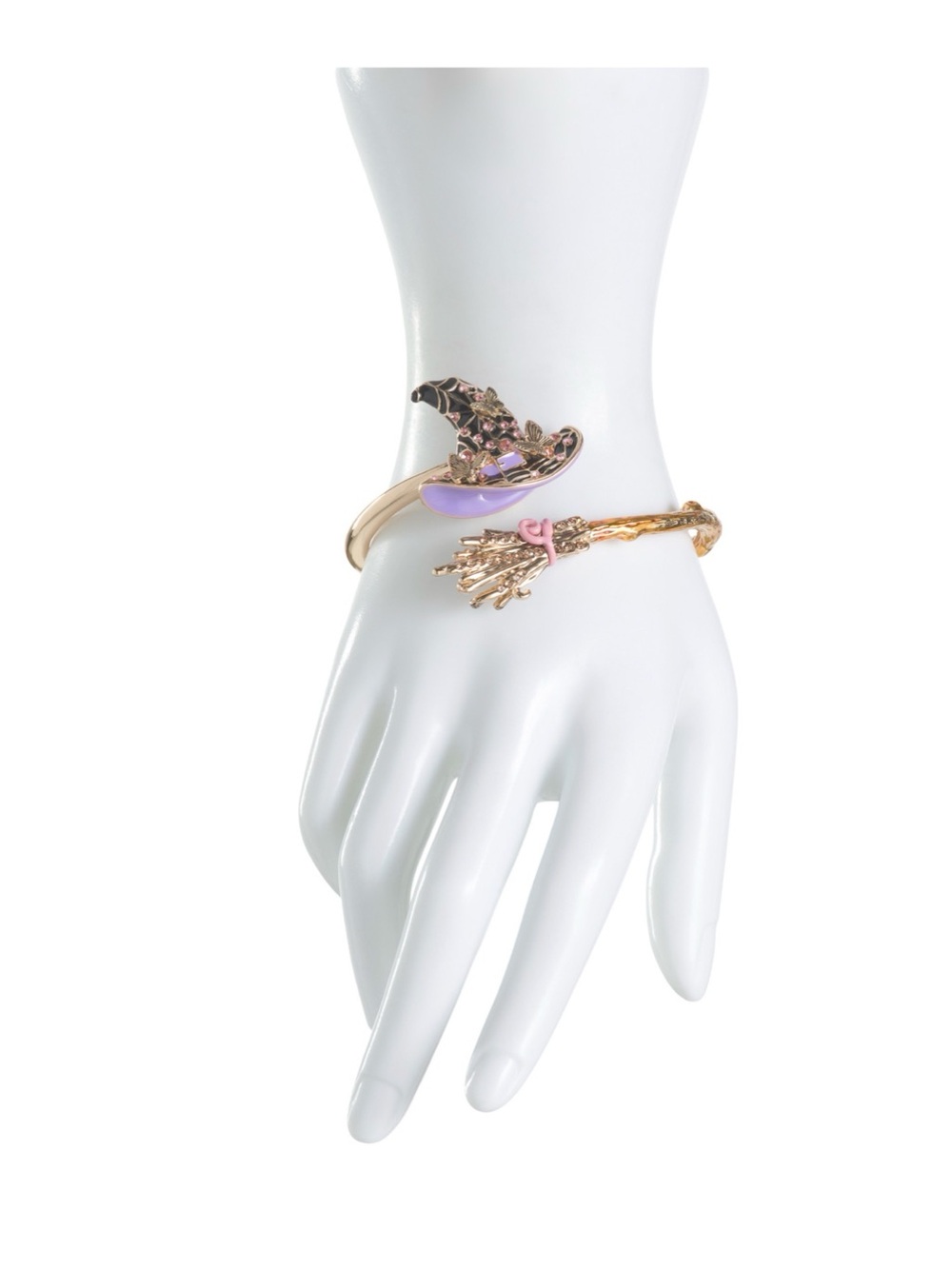 🩶BETSEY JOHNSON GOLD WITCHY BYPASS BRACELET - NWT🩶